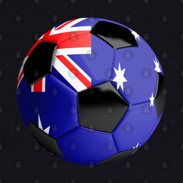 Australia Flag Soccer Ball by reapolo